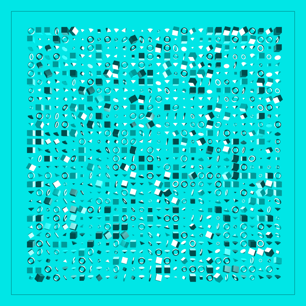 Form Grid Cyan